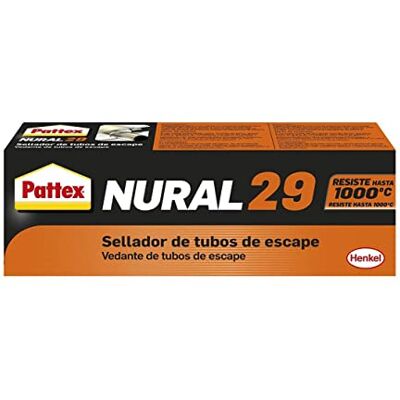 Pattex Nural 29, selante para tubos de escape, uniões, rachaduras ou fissuras, creme, 140 g Pattex Nural 29, selante para tubos de escape, uniões, rachaduras ou fissuras, creme, 140 g
