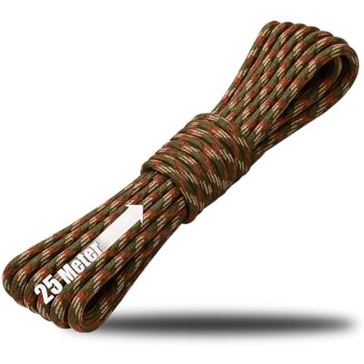 com-four ® Corda Paracord Ø 4 mm, 25 m corda 7 fios de nylon para barcos com-four ® Corda Paracord Ø 4 mm, 25 m corda 7 fios de nylon para barcos