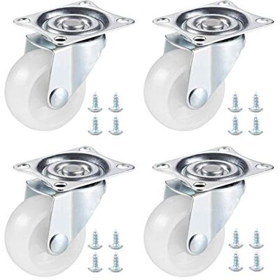 YSDMY 4 peças rodas giratórias 1,5 polegadas rodas para móveis pesados com rolamentos de esferas duplos para industrial total pode chegar a 80 kg YSDMY 4 peças rodas giratórias 1,5 polegadas rodas para móveis pesados com rolamentos de esferas duplos para industrial total pode chegar a 80 kg