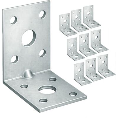 OMideas - 10x Suporte de Cantoneira Reforçado - 50x50x35x2 - Bracket OMideas - 10x Suporte de Cantoneira Reforçado - 50x50x35x2 - Bracket