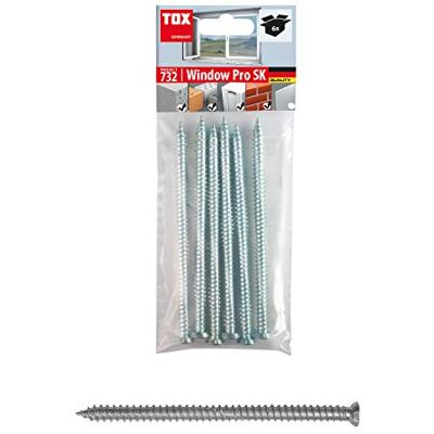 TOX Window Pro SK Parafuso para estruturas de aço cimentado, conjunto espaçador para janelas e portas, cabeça escareada com acionamento TX30, ⌀7,5/112 mm, TOX Window Pro SK Parafuso para estruturas de aço cimentado, conjunto espaçador para janelas e portas, cabeça escareada com acionamento TX30, ⌀7,5/112 mm,
