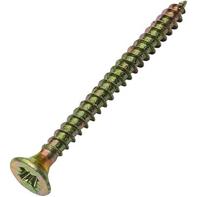 AERZETIX Conjunto de 100 Parafuso para madeira Ø 2,5 x 30 mm, aço latão metal cabeça fresada, impressão Cruciforme Pozidriv cor latão C45137 AERZETIX Conjunto de 100 Parafuso para madeira Ø 2,5 x 30 mm, aço latão metal cabeça fresada, impressão Cruciforme Pozidriv cor latão C45137
