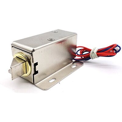 Yolando Fechadura de porta eletrónica, DC 12 V fechadura elétrica de solenóide para controlo de acesso da gaveta do armário Yolando Fechadura de porta eletrónica, DC 12 V fechadura elétrica de solenóide para controlo de acesso da gaveta do armário
