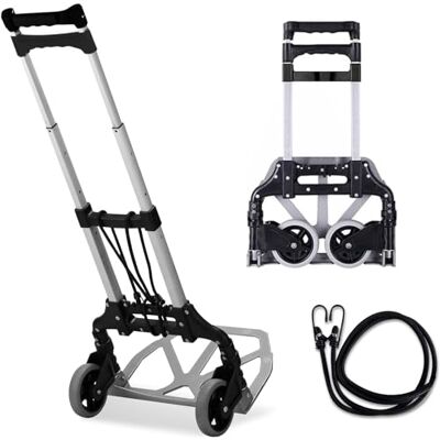 MAXBROTHERS Carrinho Dobrável Cabo Telescópico de 00 cm Carrinho de Carga Bandeja Antiderrapante Grande Corda de Separação Incluída Capacidade de Carga 75 kg. MAXBROTHERS Carrinho Dobrável Cabo Telescópico de 00 cm Carrinho de Carga Bandeja Antiderrapante Grande Corda de Separação Incluída Capacidade de Carga 75 kg.