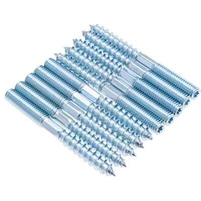 Keple M8x60mm Parafusos de Suspensão Torx, Parafusos de Rosca Dupla, Pinos Roscados, Fixador com Hexagonal e T25, Parafuso de Parede, Parafuso Métrico Zincado e Parafuso para madeira (10 peças) Keple M8x60mm Parafusos de Suspensão Torx, Parafusos de Rosca Dupla, Pinos Roscados, Fixador com Hexagonal e T25, Parafuso de Parede, Parafuso Métrico Zincado e Parafuso para madeira (10 peças)