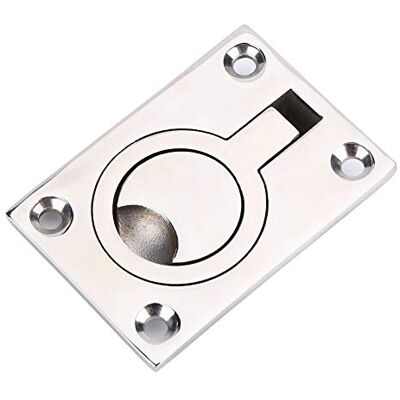 Walfront Maçaneta sem relevo para cobertura, hardware de iate marítimo, manípulo de armário ou locker, acessórios para porta de barco ou camarote Walfront Maçaneta sem relevo para cobertura, hardware de iate marítimo, manípulo de armário ou locker, acessórios para porta de barco ou camarote