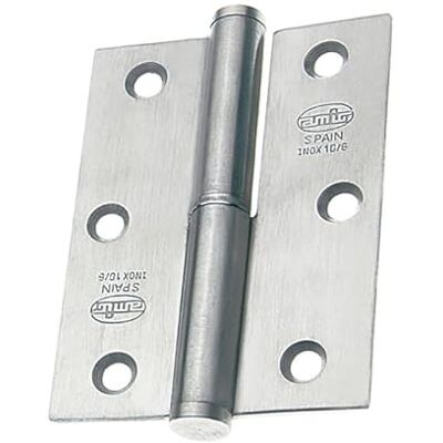 AMIG Dobradiça Retangular em Aço Inoxidável - 424 - 90x65 mm AMIG Dobradiça Retangular em Aço Inoxidável - 424 - 90x65 mm