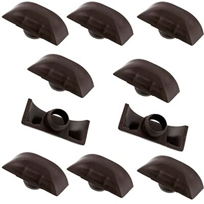 AERZETIX C65135 Conjunto de 10 Tampas de drenagem/protetor contra tempestades com 1 clip 29x12mm para moldura de janela bocal/tampa em plástico broca Ø10mm fixação de água cor marrom AERZETIX C65135 Conjunto de 10 Tampas de drenagem/protetor contra tempestades com 1 clip 29x12mm para moldura de janela bocal/tampa em plástico broca Ø10mm fixação de água cor marrom
