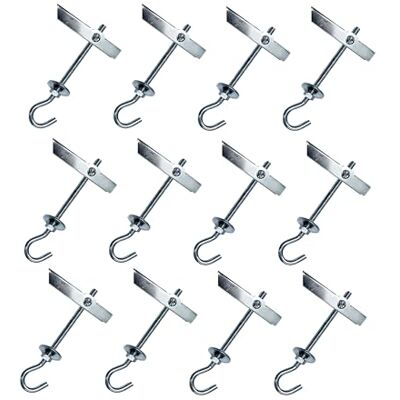 DOJA Barcelona DOJA Industrial Taco Basculante M6 PACK 12 Taco Gancho Ancoragem de Basculamento para fixação de elementos em parede oca ou teto Tacos de Basculamento de Balancim para fixar ventiladores de DOJA Barcelona DOJA Industrial Taco Basculante M6 PACK 12 Taco Gancho Ancoragem de Basculamento para fixação de elementos em parede oca ou teto Tacos de Basculamento de Balancim para fixar ventiladores de