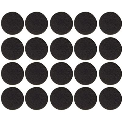 Metafranc Protetores de feltro para móveis e cadeiras (17 mm de diâmetro, autocolantes, 20 unidades), castanho Metafranc Protetores de feltro para móveis e cadeiras (17 mm de diâmetro, autocolantes, 20 unidades), castanho