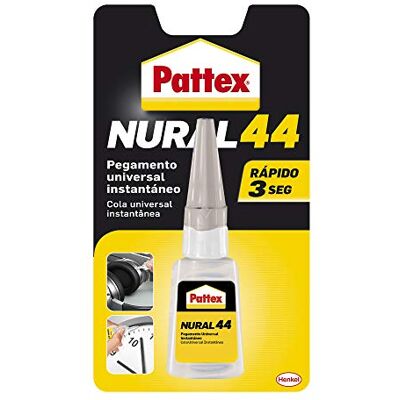 Pattex Nural 44, cola universal instantânea, transparente, 20 gr Pattex Nural 44, cola universal instantânea, transparente, 20 gr