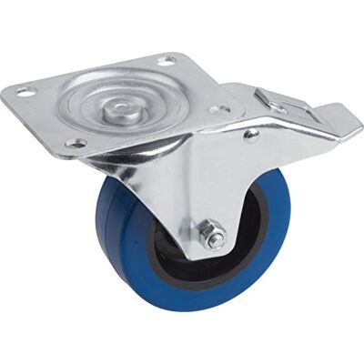 Metafranc Meister Roda giratória com tampa decoração 105 x 80 mm placa, elástica, rodas de borracha com superfície unidade suave decoração rolo de armazenamento, rolo de transporte móveis rolo Metafranc Meister Roda giratória com tampa decoração 105 x 80 mm placa, elástica, rodas de borracha com superfície unidade suave decoração rolo de armazenamento, rolo de transporte móveis rolo