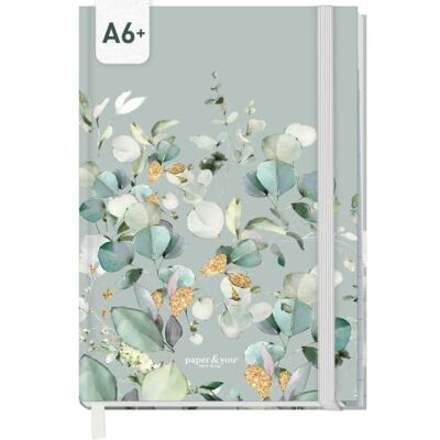 Häfft Livro de senhas A6+ Índice A-Z para dados de acesso "Minty Leaves" Para dados sensíveis: 139 páginas de papel premium de 120 g/m², fecho elástico, marcador de páginas e pronto para 320 Häfft Livro de senhas A6+ Índice A-Z para dados de acesso "Minty Leaves" Para dados sensíveis: 139 páginas de papel premium de 120 g/m², fecho elástico, marcador de páginas e pronto para 320