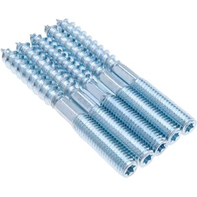 Keple M10 x 140 mm Parafusos de suspensão Torx, parafusos de rosca dupla, pinos roscados, sutiã hexagonal e T25, parafuso de parede, parafuso de zinco parafuso metálico e parafuso para madeira (5 peças) Keple M10 x 140 mm Parafusos de suspensão Torx, parafusos de rosca dupla, pinos roscados, sutiã hexagonal e T25, parafuso de parede, parafuso de zinco parafuso metálico e parafuso para madeira (5 peças)