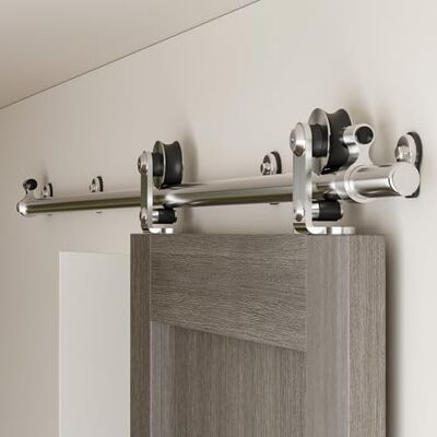 CCJH 167CM Calha para Porta de Correr Kit de Acessórios para Portas de Correr, Aço Inoxidável Kit CCJH 167CM Calha para Porta de Correr Kit de Acessórios para Portas de Correr, Aço Inoxidável Kit