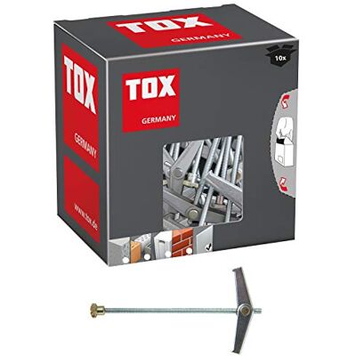 TOX Taco de mola Spagat M5 recipiente pequeno, 10 peças, Taco dobrável automático para cavidades com arruela e porca serrilhada TOX Taco de mola Spagat M5 recipiente pequeno, 10 peças, Taco dobrável automático para cavidades com arruela e porca serrilhada
