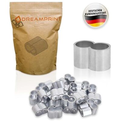 Dreamprint Conjunto de 10 braçadeiras de 10 mm, pinças de pressão, abraçadeiras de arrastar, conector de cabo com cabo duplo punho para corda expansor, lona e borracha Dreamprint Conjunto de 10 braçadeiras de 10 mm, pinças de pressão, abraçadeiras de arrastar, conector de cabo com cabo duplo punho para corda expansor, lona e borracha