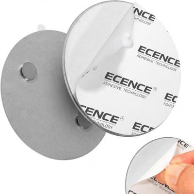 ECENCE Suporte magnético para detetor de fumo 2 unidades suporte magnético adesivo para detetores de fumo Ø 70 mm base sem furos para detetor de fumo e alarmes para casa contra incen Base magnética autoadhesiva para detectores de humo y alarmas contra i ECENCE Suporte magnético para detetor de fumo 2 unidades suporte magnético adesivo para detetores de fumo Ø 70 mm base sem furos para detetor de fumo e alarmes para casa contra incen Base magnética autoadhesiva para detectores de humo y alarmas contra i