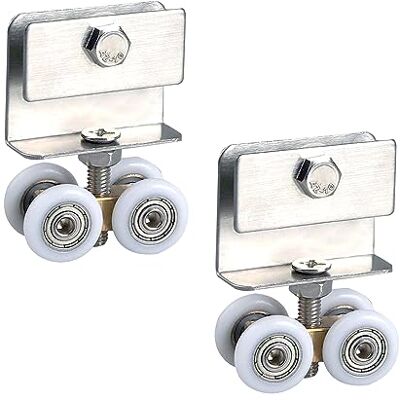 xtemtoamz Rodízios para Portas de Correr de Cabinas de Duche Roda Pendurada Ferramentas Metálicas de Correr, Portas de Vidro de Correr, Kit Polia de Rolamento, Hardware de Rodízio, 2 Peças xtemtoamz Rodízios para Portas de Correr de Cabinas de Duche Roda Pendurada Ferramentas Metálicas de Correr, Portas de Vidro de Correr, Kit Polia de Rolamento, Hardware de Rodízio, 2 Peças