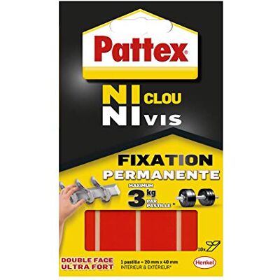Pattex - 10-pads-20x40 - Transparente - adesivos de dupla face Pattex - 10-pads-20x40 - Transparente - adesivos de dupla face