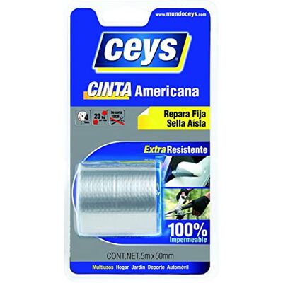 ceys Tack Fita americana prata Blister 5M x 50, azul, 0 ceys Tack Fita americana prata Blister 5M x 50, azul, 0