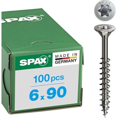 SPAX 0/3487/000/6,0/90/ /02 Parafuso para gesso (aço inoxidável V2A, 6 milimetros, 6 x 90 mm) SPAX 0/3487/000/6,0/90/ /02 Parafuso para gesso (aço inoxidável V2A, 6 milimetros, 6 x 90 mm)