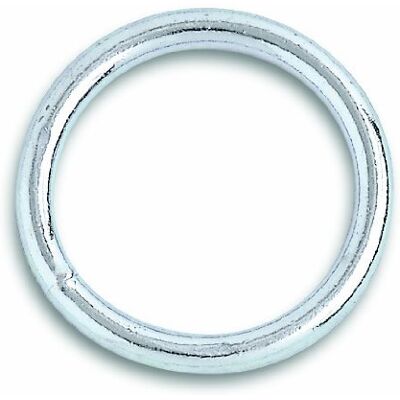Chapuis Lote de 3 anéis soldados aço galvanizado, diâmetro do fio 4 mm, diâmetro interior 30 mm Chapuis Lote de 3 anéis soldados aço galvanizado, diâmetro do fio 4 mm, diâmetro interior 30 mm