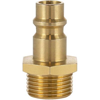 POPPSTAR Bocal conector compressor ar macho, diâmetro nominal 7,2 mm com rosca externa de 3/8 polegadas para conexão de ar comprimido POPPSTAR Bocal conector compressor ar macho, diâmetro nominal 7,2 mm com rosca externa de 3/8 polegadas para conexão de ar comprimido