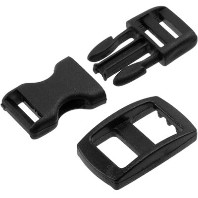 AERZETIX Conjunto de 6 fivelas de clipe com fecho rápido ajustável 6 fivelas deslizantes para ajuste de alças e alças plástico preto, Preto 10 mm AERZETIX Conjunto de 6 fivelas de clipe com fecho rápido ajustável 6 fivelas deslizantes para ajuste de alças e alças plástico preto, Preto 10 mm