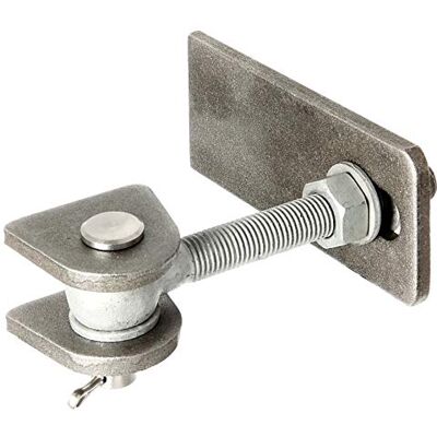 Alberts parafuso de pórtico, para abertura máxima de 180°, modelo longo, parafusos e porcas galvanizados a quente, parafuso e pino de aço inoxidável, rosqueado M16 Alberts parafuso de pórtico, para abertura máxima de 180°, modelo longo, parafusos e porcas galvanizados a quente, parafuso e pino de aço inoxidável, rosqueado M16