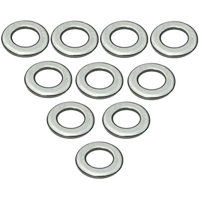 AERZETIX C49199 Conjunto de 10 arruelas planas universais M7 aço inoxidável A2 Ø exterior 14 mm espessura 1,5 mm DIN 125 AERZETIX C49199 Conjunto de 10 arruelas planas universais M7 aço inoxidável A2 Ø exterior 14 mm espessura 1,5 mm DIN 125