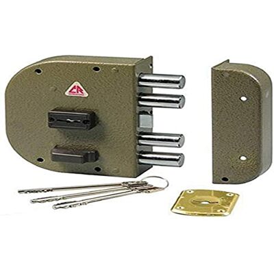 Cr Serrature de bloqueio aplicar com latch, entrada direita, 60 mm Cr Serrature de bloqueio aplicar com latch, entrada direita, 60 mm
