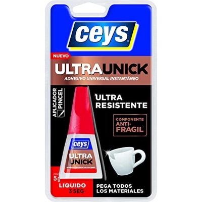 ceys Ultraunik Adesivo universal instantâneo cola todos os tipos de materiais Ultra resistente 5 g ceys Ultraunik Adesivo universal instantâneo cola todos os tipos de materiais Ultra resistente 5 g