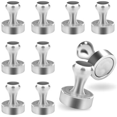 POPPSTAR 10 x Ímanes cônicos, extra fortes (força adesiva 12 kg, diâmetro: 20 mm; altura: 25 mm), prateado POPPSTAR 10 x Ímanes cônicos, extra fortes (força adesiva 12 kg, diâmetro: 20 mm; altura: 25 mm), prateado