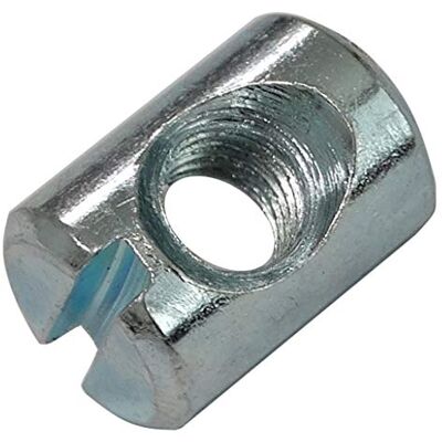 AERZETIX : 20 x Barril porca cruz para montagem de móveis com ranhuras de parafuso M6 L: 14 mm Ø 10 mm C41526 AERZETIX : 20 x Barril porca cruz para montagem de móveis com ranhuras de parafuso M6 L: 14 mm Ø 10 mm C41526