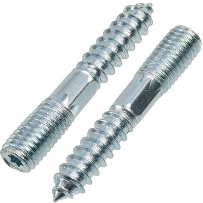 AERZETIX C75885 Conjunto de 12 parafusos de rosca dupla M10x60mm parafuso roscado em aço AERZETIX C75885 Conjunto de 12 parafusos de rosca dupla M10x60mm parafuso roscado em aço