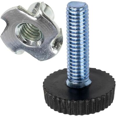 AERZETIX Conjunto de 4 pernas niveladoras reguláveis para móveis M6 4 porcas em garra de golpe M6 x 10 acessórios de nivelamento para móveis de madeira montagem e montagem AERZETIX Conjunto de 4 pernas niveladoras reguláveis para móveis M6 4 porcas em garra de golpe M6 x 10 acessórios de nivelamento para móveis de madeira montagem e montagem