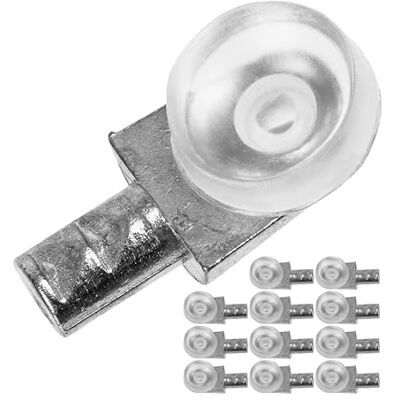 Your Day Mate Suportes para prateleiras, 12 unidades, para furos de perfuração de 5 mm de diâmetro, com superfície de suporte de 14 x 10 mm, aço sólido, sem ferrugem, suporte de prateleira com almofada macia, Your Day Mate Suportes para prateleiras, 12 unidades, para furos de perfuração de 5 mm de diâmetro, com superfície de suporte de 14 x 10 mm, aço sólido, sem ferrugem, suporte de prateleira com almofada macia,