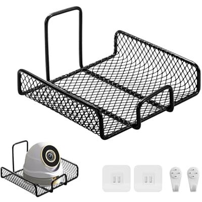 lemgyiamz Suporte câmara de vigilância, suporte câmara tampa com autocolantes sem pregos e pregos que não deixam marcas adequadas para uma ampla gama de câmaras para montagem na parede, salas, quartos lemgyiamz Suporte câmara de vigilância, suporte câmara tampa com autocolantes sem pregos e pregos que não deixam marcas adequadas para uma ampla gama de câmaras para montagem na parede, salas, quartos