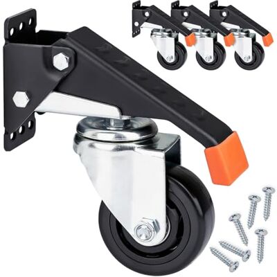 HMF 6750 rodas para bancada de trabalho (4 unidades, 76 mm, até 400 kg, poliuretano, cor preta) HMF 6750 rodas para bancada de trabalho (4 unidades, 76 mm, até 400 kg, poliuretano, cor preta)