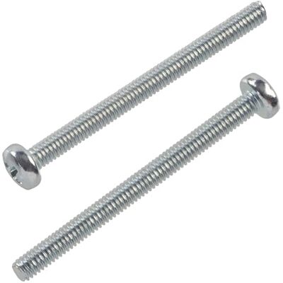 AERZETIX NV18226 Conjunto de 12 parafusos de metal com cabeça cilíndrica M2,5 x 30 mm com impressão PH1 em aço cor prata AERZETIX NV18226 Conjunto de 12 parafusos de metal com cabeça cilíndrica M2,5 x 30 mm com impressão PH1 em aço cor prata