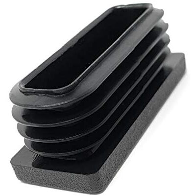 Design61 10 tampões de tubo quadrados, 50 x 20 mm, com lâminas Design61 10 tampões de tubo quadrados, 50 x 20 mm, com lâminas