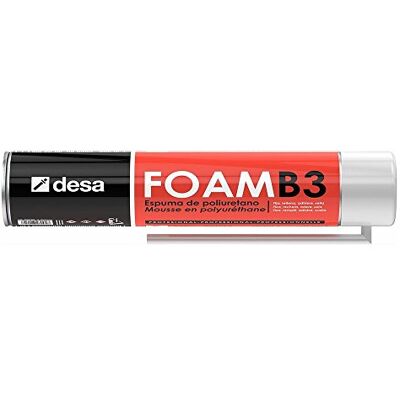 Desa espuma de poliuretano Foam b3 canula 750 ml embalagem de 12 unidades, preto Desa espuma de poliuretano Foam b3 canula 750 ml embalagem de 12 unidades, preto