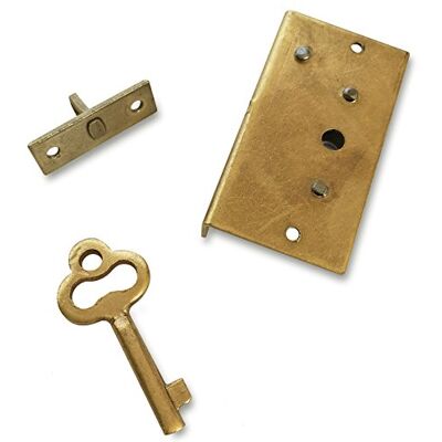 Creative Fecho dourado uma chave extra estojo 40 x 22 x 7 mm, perfeito para todas as nossas caixas com fecho de jóias Creative Fecho dourado uma chave extra estojo 40 x 22 x 7 mm, perfeito para todas as nossas caixas com fecho de jóias