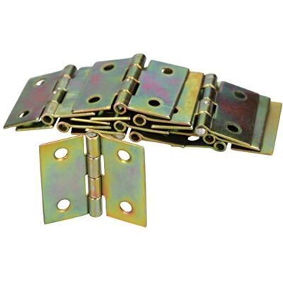 KOTARBAU ® 25 x dobradiças de aço inoxidável para móveis, 30 x 30 mm, dobradiça de livro, conectores, dobradiça dobrável de folha dupla, dobradiça multiusos para caixas de madeira, galvanizada, 25 KOTARBAU ® 25 x dobradiças de aço inoxidável para móveis, 30 x 30 mm, dobradiça de livro, conectores, dobradiça dobrável de folha dupla, dobradiça multiusos para caixas de madeira, galvanizada, 25