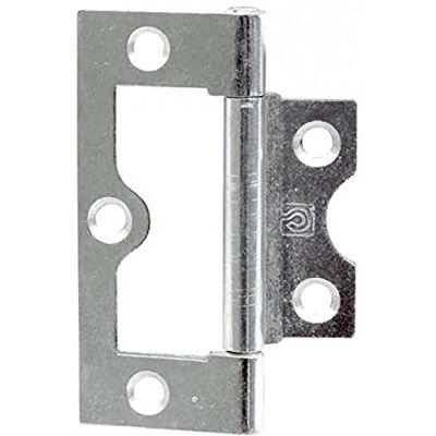 Merriway Flush dobradiça BZP 63 mm – prata (2 peças) Merriway Flush dobradiça BZP 63 mm – prata (2 peças)