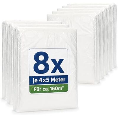 com-four ® 4 x 8 lâminas de proteção de 5 m, película transparente de 160 m² proteção contra pó pintura e salpicos para reformas mudanças e papel de parede com-four ® 4 x 8 lâminas de proteção de 5 m, película transparente de 160 m² proteção contra pó pintura e salpicos para reformas mudanças e papel de parede