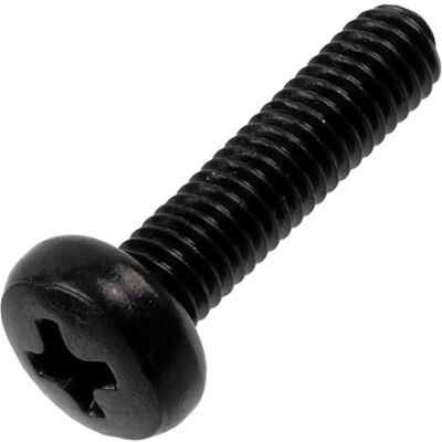 AERZETIX Conjunto de 25 parafusos metálicos M3 x 12 mm com cabeça PH1 para montagem e fixação de elementos metálicos, aço preto AERZETIX Conjunto de 25 parafusos metálicos M3 x 12 mm com cabeça PH1 para montagem e fixação de elementos metálicos, aço preto