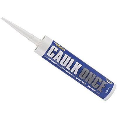 Everbuild Caulk Once Selante acrílico de alta qualidade - Muito flexível - Secagem rápida - Branco Everbuild Caulk Once Selante acrílico de alta qualidade - Muito flexível - Secagem rápida - Branco