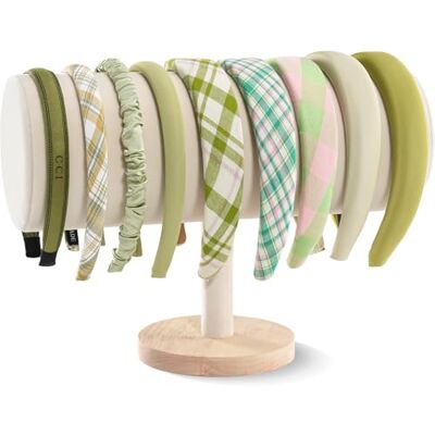 ProCase Suporte para mandalas, prateleira de borracha para cabelo organizador de fita para cabelo suporte para pulseiras faixa de cabelo bege ProCase Suporte para mandalas, prateleira de borracha para cabelo organizador de fita para cabelo suporte para pulseiras faixa de cabelo bege